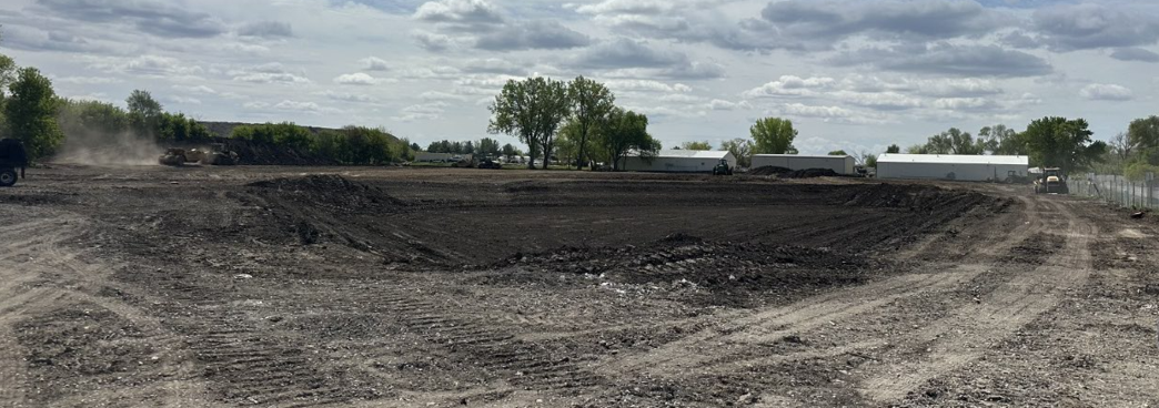Plot of packed dirt