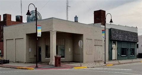 A building on a corner