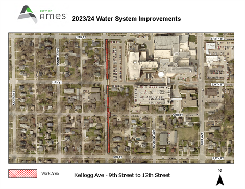 Map of road closure