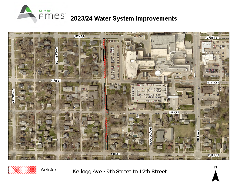 Map of road closure