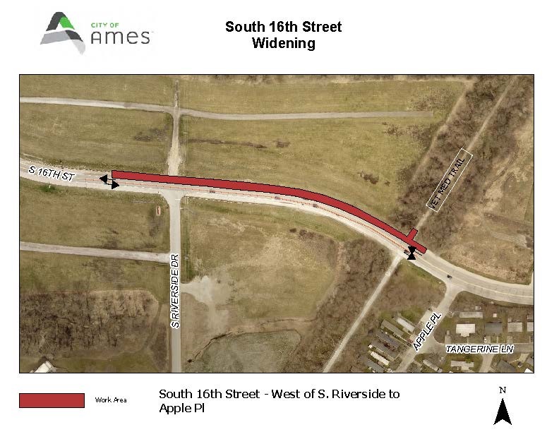 Map of road construction