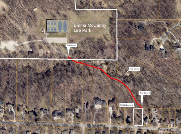 Emma McCarthy Lee Trail Map