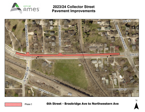Map of Sixth Street Closure
