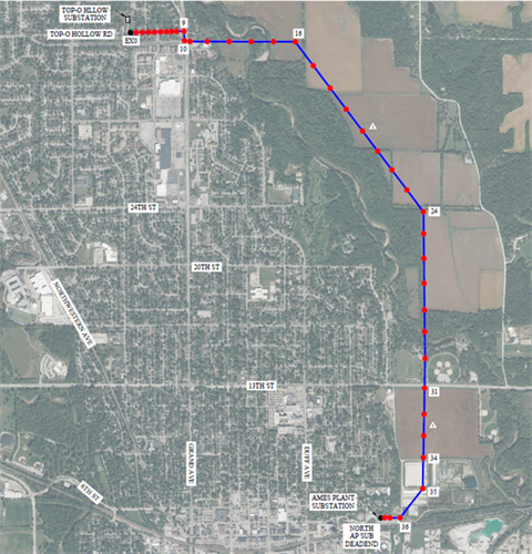 Transmission Line Replacement Map