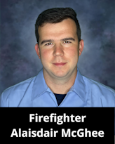 Firefighter Alaisdair McGhee