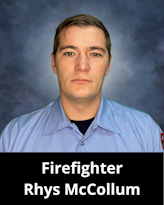 Firefighter Rhys McCollum