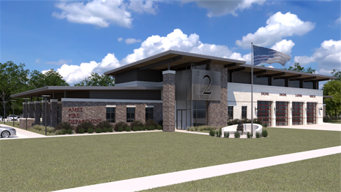 Drawing of future fire station