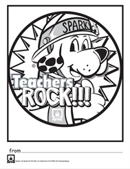 Teachers Rock Coloring Page