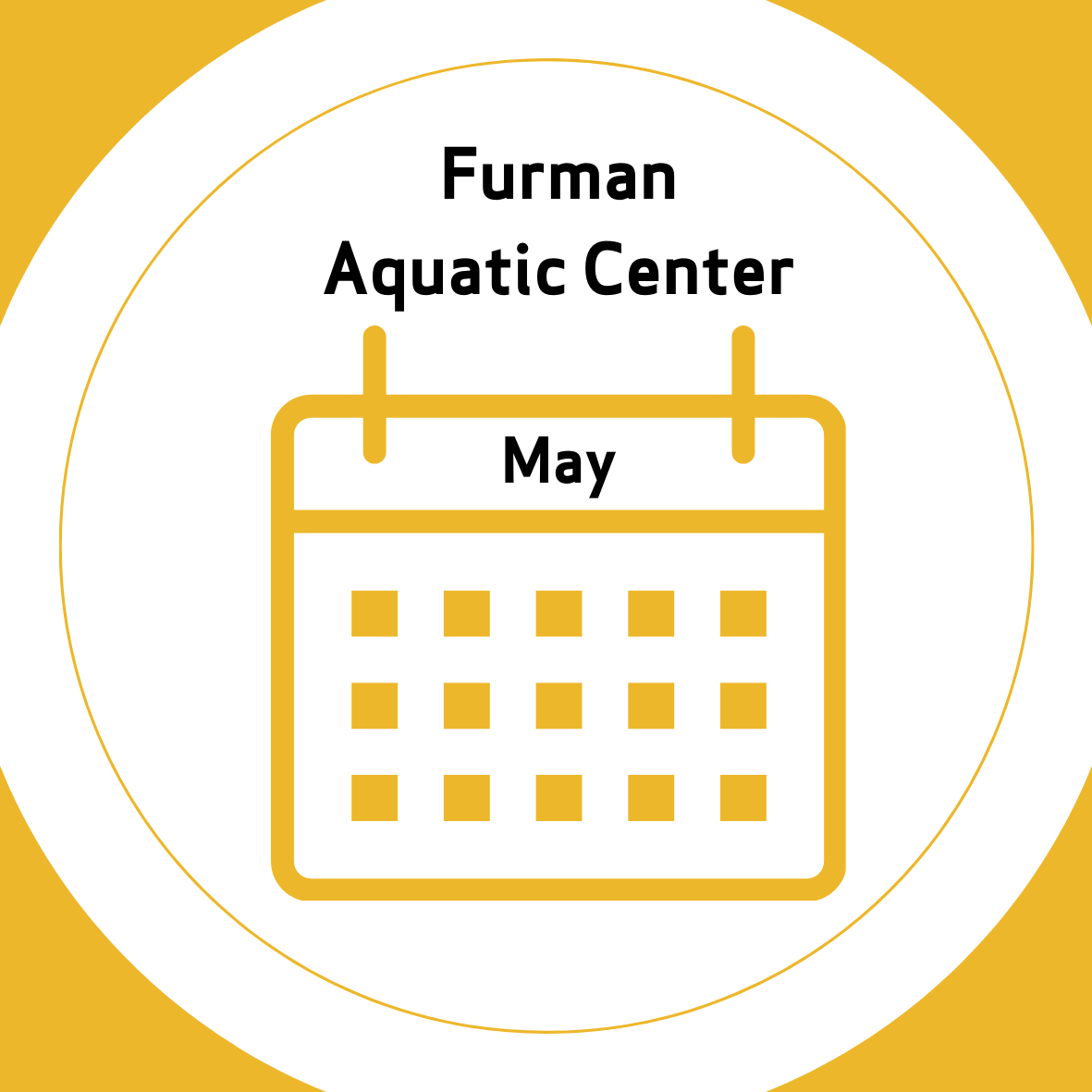 May Furman Aquatic Center Calendar