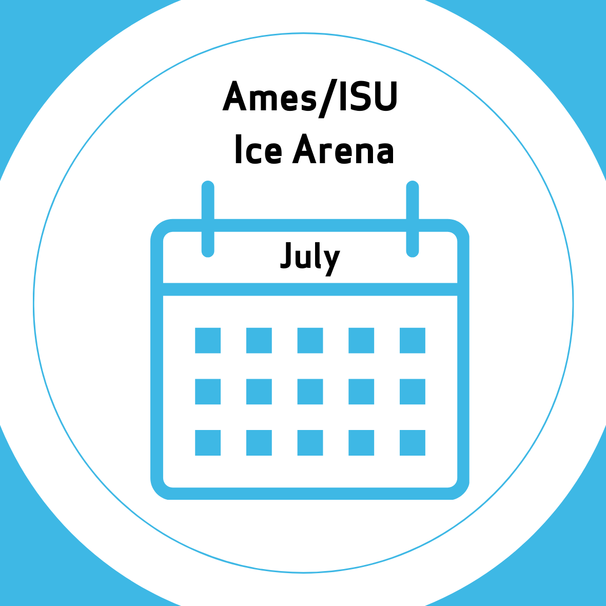 July Ice Arena Calendar