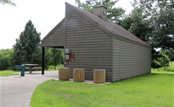 Coneflower Shelter in park