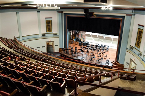City Auditorium seating and stage