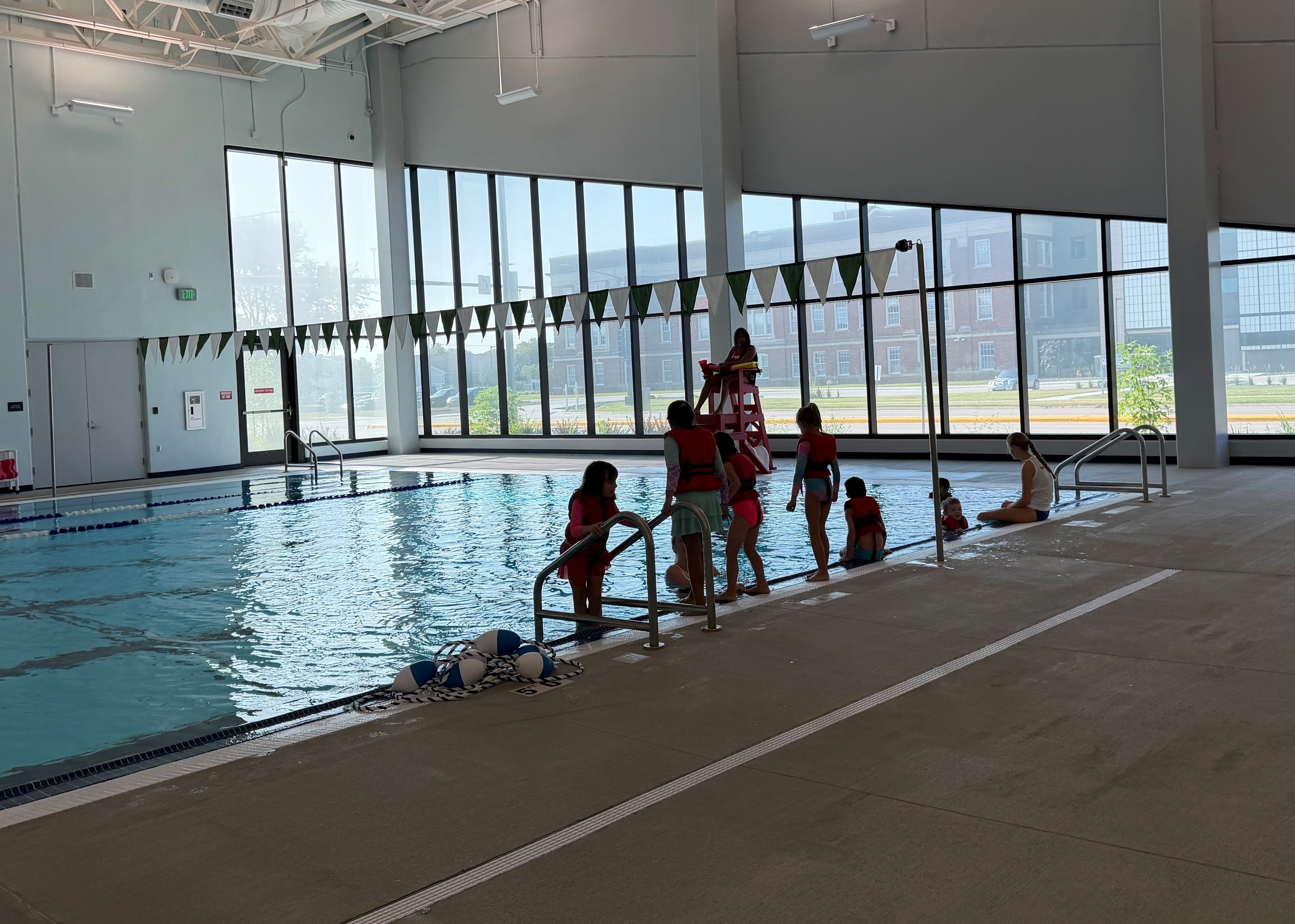Lap pool looking south