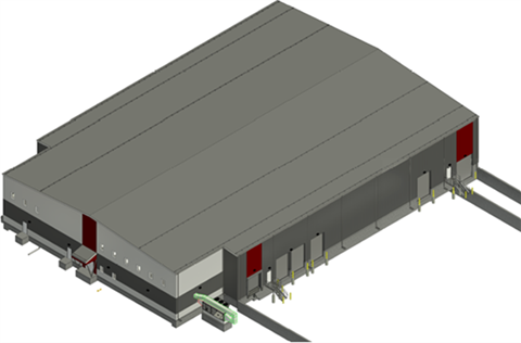 Drawing of proposed facility