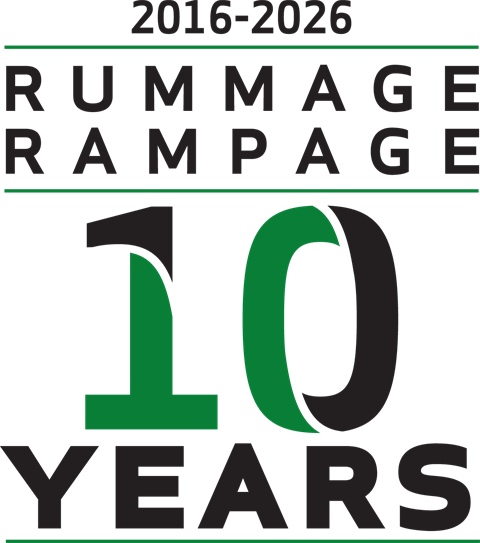 Rummage Rampage 10 year logo