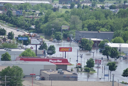 Flooding on South Duff Avenue