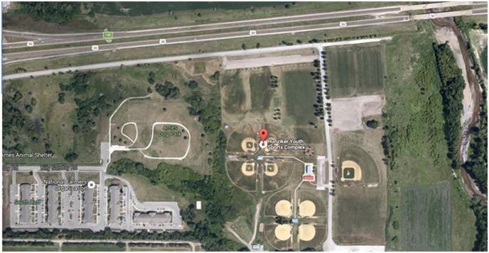 Aerial Map of Hunziker Youth Sports Complex