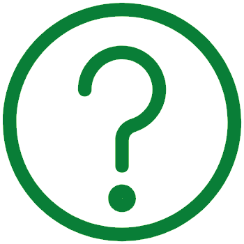 An icon of a question mark inside a circle.