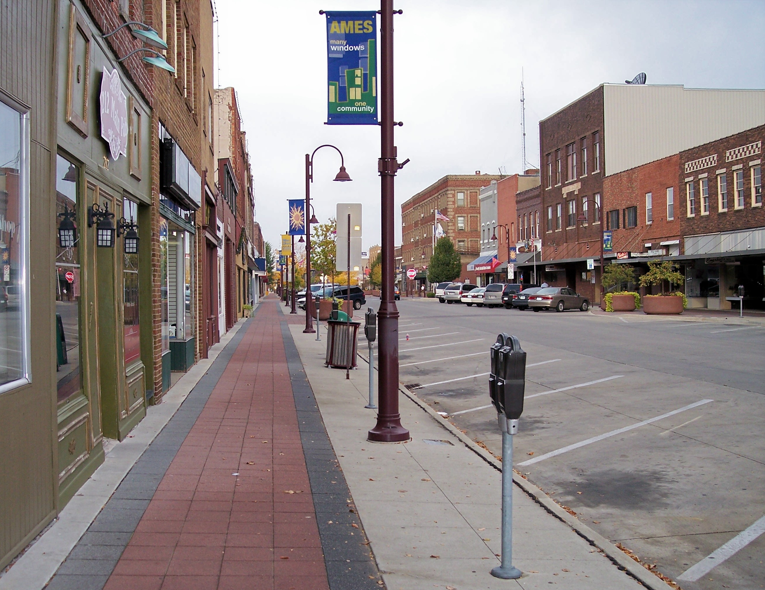 downtown sidewalk 