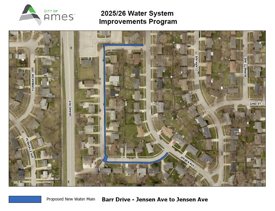 Water System Improvements (Barr Dr Map)